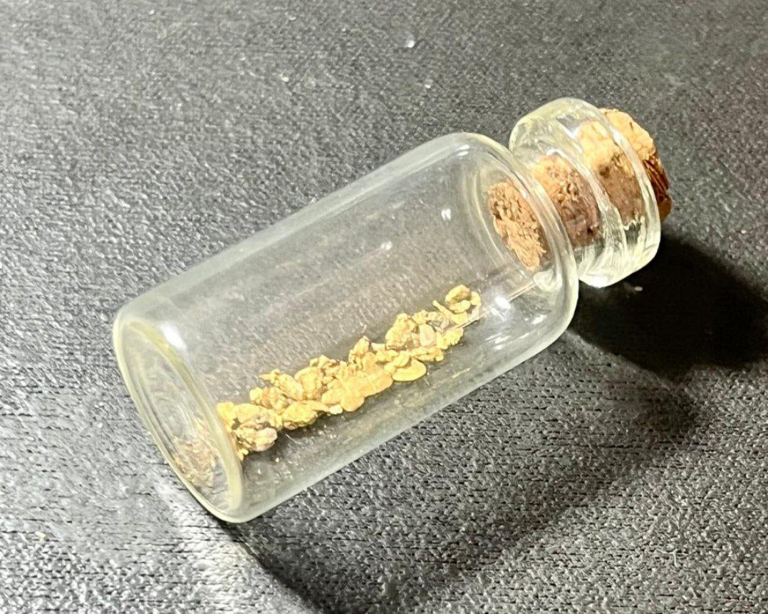0,5 Gramos de ORO ALUVIAL de un Río Asturiano – Oro natural y artesanal de España