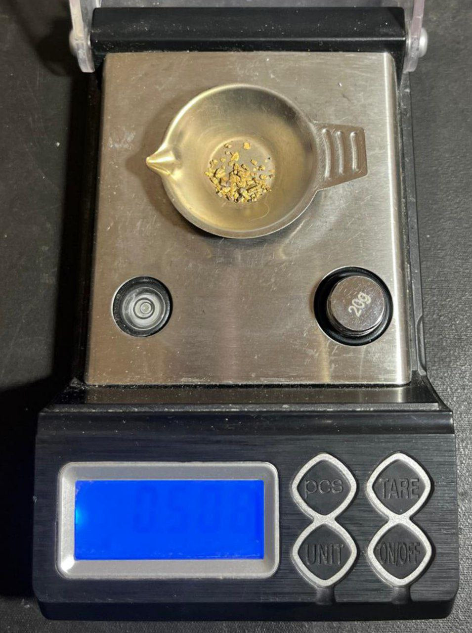 0,5 Gramos de ORO ALUVIAL de un Río Asturiano – Oro natural y artesanal de España